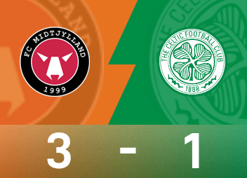 Europa League report: Gegocha scored 1 shot and 1 pass, Midtjylland defeated Celtic 3-1