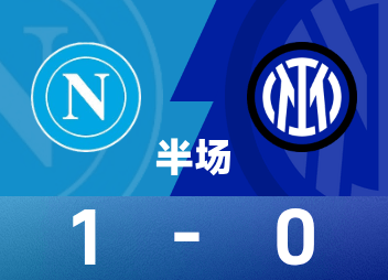 Serie A halftime: De Bruyne retires injured after a penalty shot, Napoli 1-0 Inter Milan