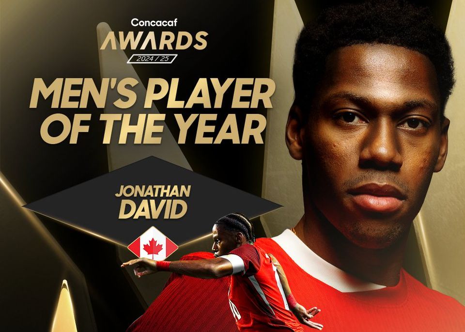 Official: Juventus striker David was selected as the North American and Caribbean Football Confederation Player of the Year