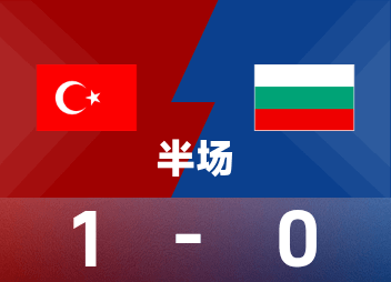 World European Preliminary Halftime: Calhanoglu scored from the penalty spot, Türkiye 1-0 Bulgaria