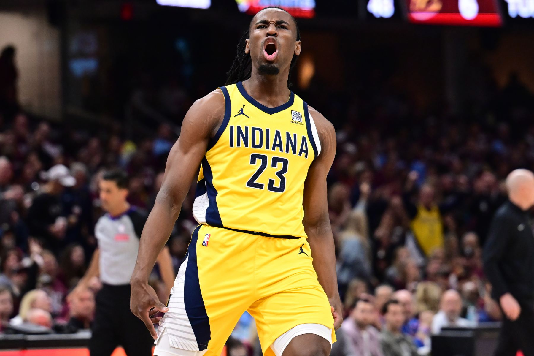 Nesmith made 3 of 4 three-pointers in the second quarter and scored 11 points, helping the Pacers narrow the point difference.