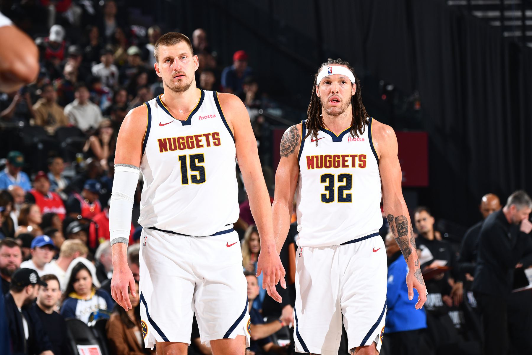 The Nuggets defeated the Timberwolves and won their seventh consecutive victory, ending their opponent's four-game winning streak.