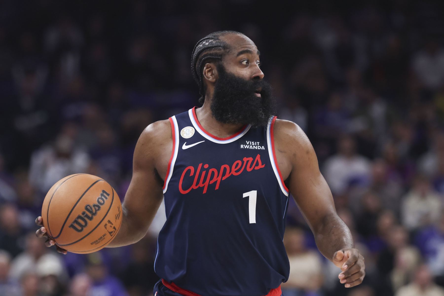 Harden has 8 triple-doubles in his Clippers career, the most in team history, and 40+ triple-doubles, second in NBA history.