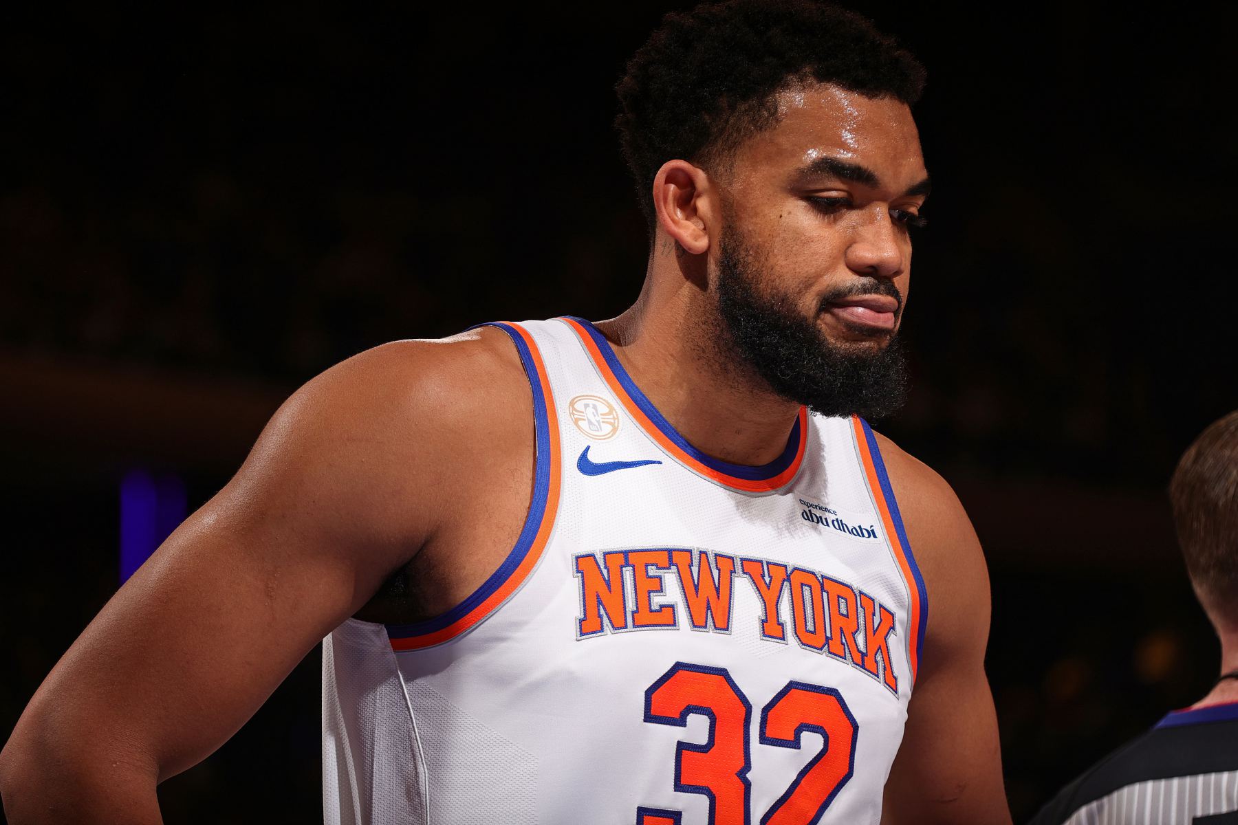 Towns scored 15 points and 12 rebounds to score a double-double for the seventh consecutive game and the 10th time this season.